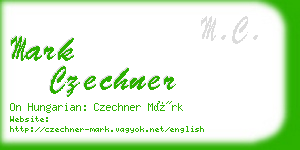 mark czechner business card